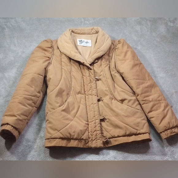 Current Seen Jackets & Blazers - Vintage Current Seen Lady's Puffer Coat Corduroy Lining Size Medium